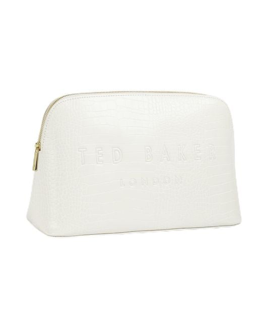 Ted Baker Natural Crocana Imitation Croc Large Washbag