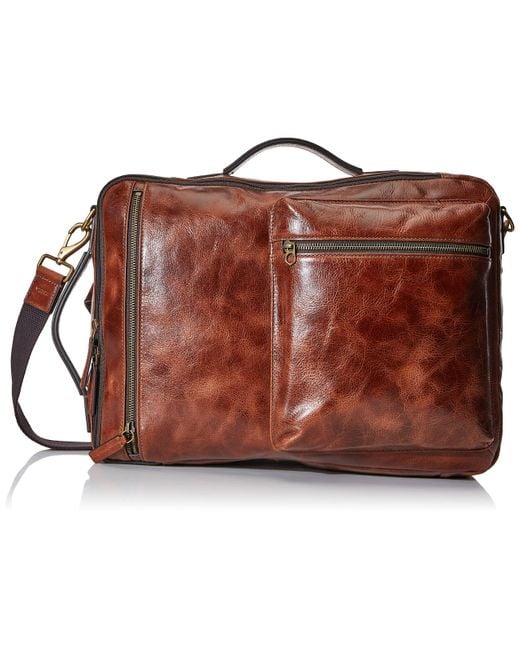 Fossil Brown Buckner Backpack for men
