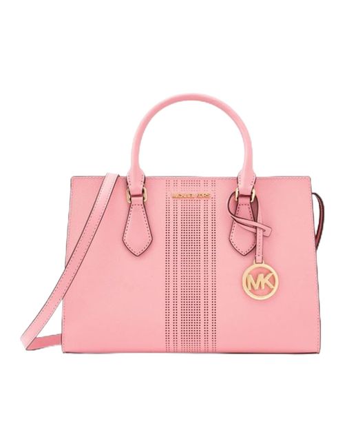 Michael Kors Pink Handbag For Women Sheila Satchel Medium