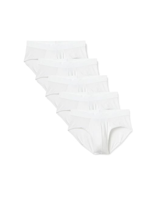 Slip in Modal Super Morbido Uomo di Amazon Essentials in White da Uomo