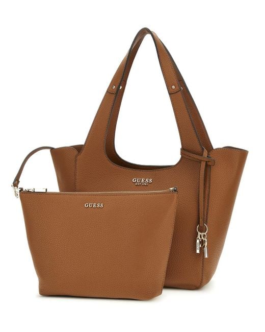 Calista 2 in 1 Tote Caramel di Guess in Brown