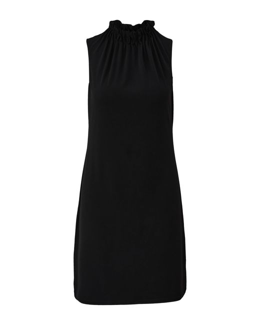 S.oliver Black Jerseykleid mit Faltenausschnitt schwarz 32