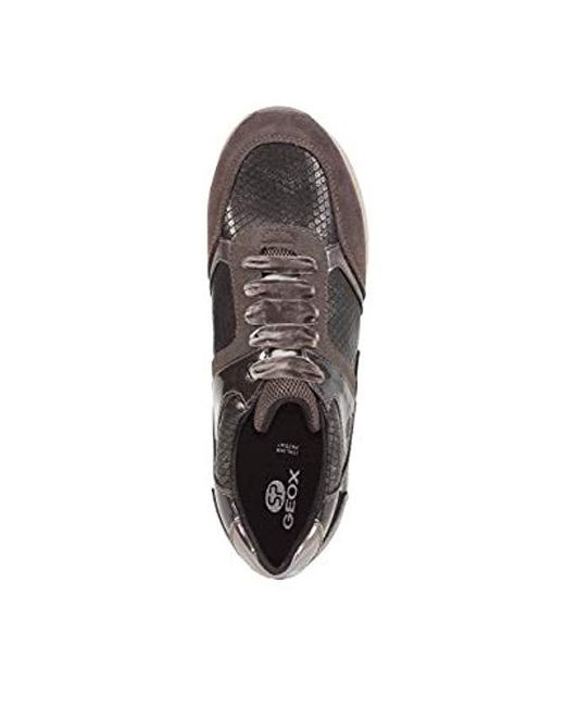Geox Womens Deynna 6 Snake Print Fashion Sneaker