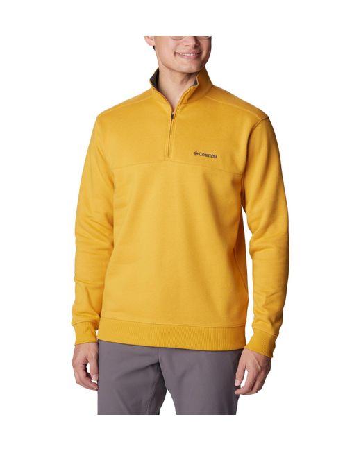 Columbia Yellow Hart Mountain Ii Half Zip Sweater for men