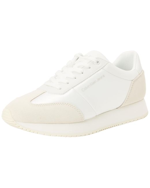 Calvin Klein Black Jeans Sneaker mit Satin