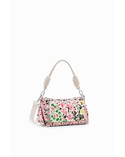 Desigual Fabulosa Urus Floral Crossbody Bag 24saxa06 in White Lyst UK