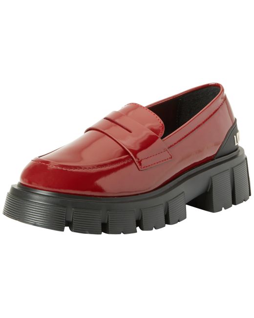 Love Moschino Red Ja10045g0h Driving Style Loafer