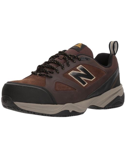 New Balance Steel Toe 627 V2 Industrial Shoe in Brown/Black (Brown) for ...