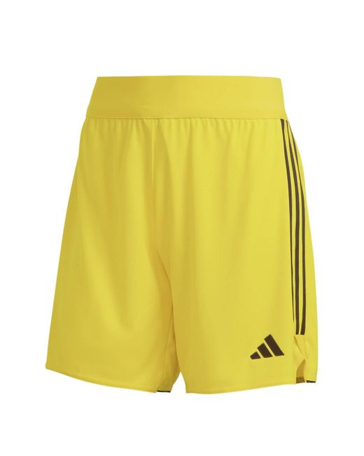 Adidas Yellow Tiro 23 League Long Length Shorts