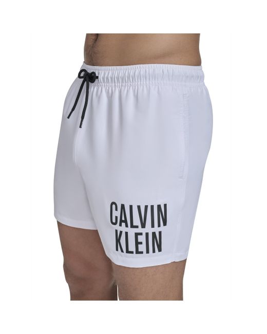 Calvin Klein Swim Swim Trunk,white,small for men