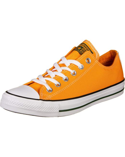 converse orange basse