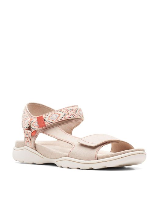 Clarks Pink Amanda Step Flat Sandal
