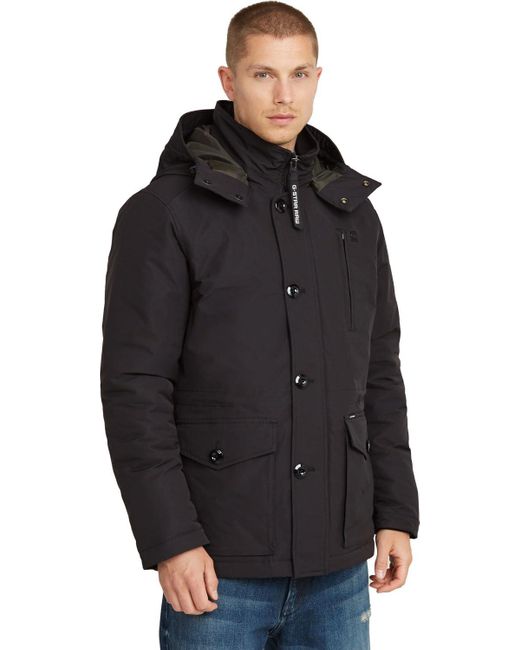 G-Star Vodan Gewatteerde Jas Met Capuchon in het Black voor heren
