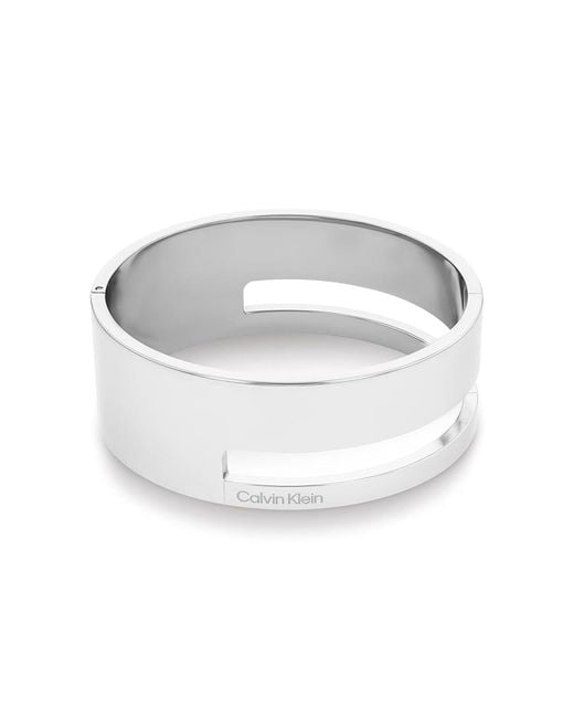 Bracelet Jonc pour Collection GEOMETRIC ESSENTIALS en Acier Inoxidable - 35000674 Calvin Klein en coloris Metallic
