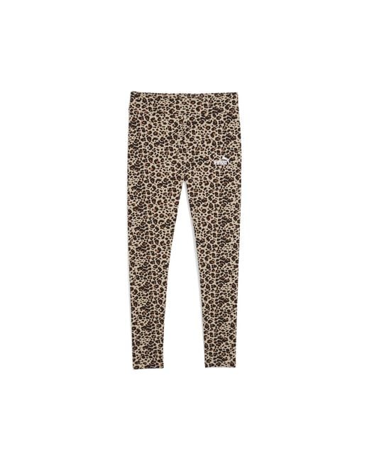 PUMA Gray Essentials Leggings Mit Animal-Print Damen, Accessoires