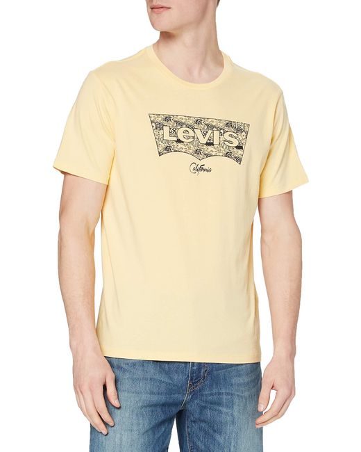 Levi's Housemark Graphic Tee T-shirt Nen in het Natural voor heren