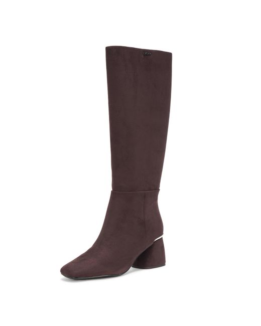 DKNY Brown Cana Knee High Heeled Riding Boot