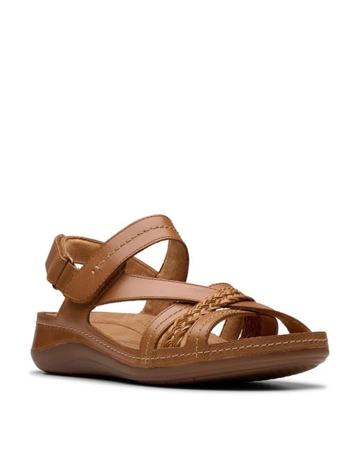 Clarks Brown S Cecily Strap Sandals