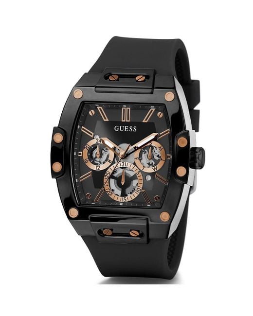 Guess Trend Casual Tonneau Diamond 43mm Horloge in het Black voor heren