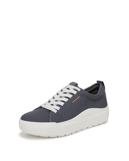 Dr. Scholls Shoes S Time Off Knit Lace Up Sneaker Oxide Blue Knit 10 M