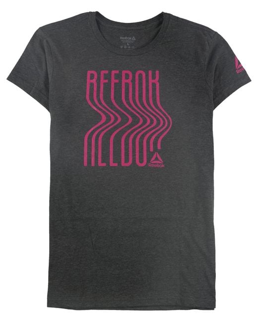 Reebok Gray S Logo Graphic T-shirt