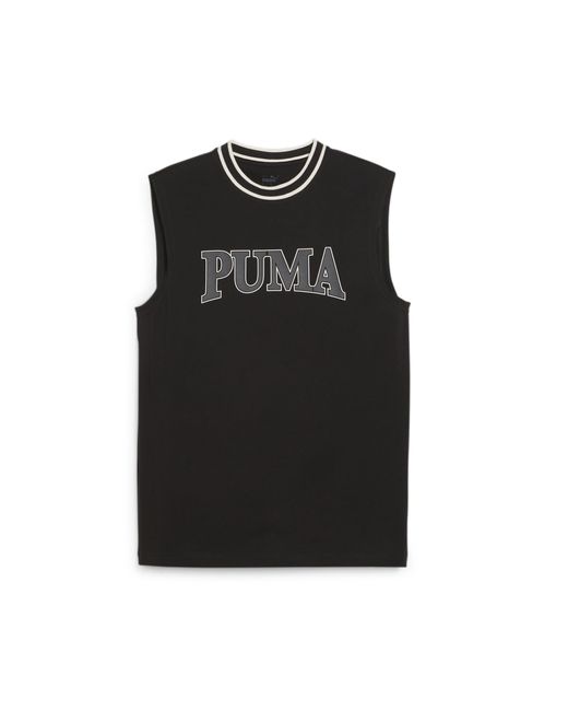 PUMA Black Squad Sleeveless T-shirt for men