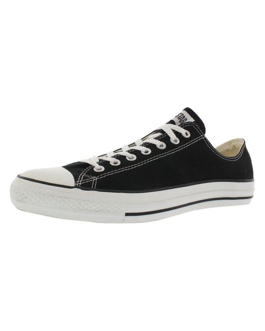 Converse Black S All Star Ox Plimsolls Trainers White 7 Uk