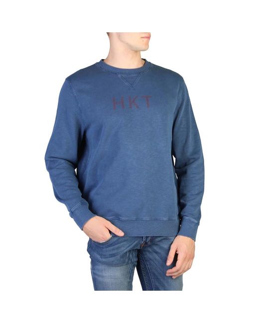 Hackett Blue Hkt Crew Sweatshirt for men
