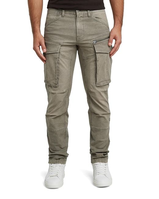 G-STAR Hombres Rovic Zip 3D Regular Tapered Pants G-Star de hombre de color Gray