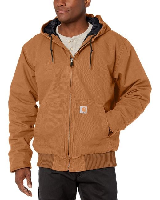 Carhartt Cotton Big Active Jacket J130 in Brown for Men - Save 8% - Lyst