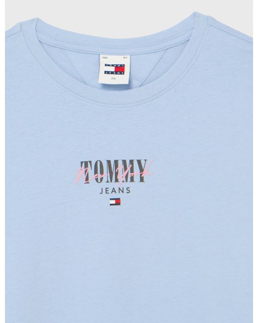 Tommy Hilfiger Blue T-Shirt Kurzarm Slim Rundhalsausschnitt