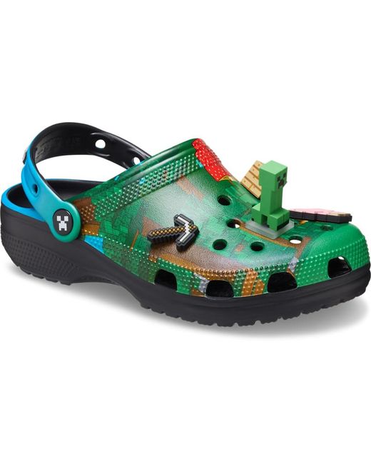 CROCSTM Green Minecraft Classic Clog 37-38 EU Multi
