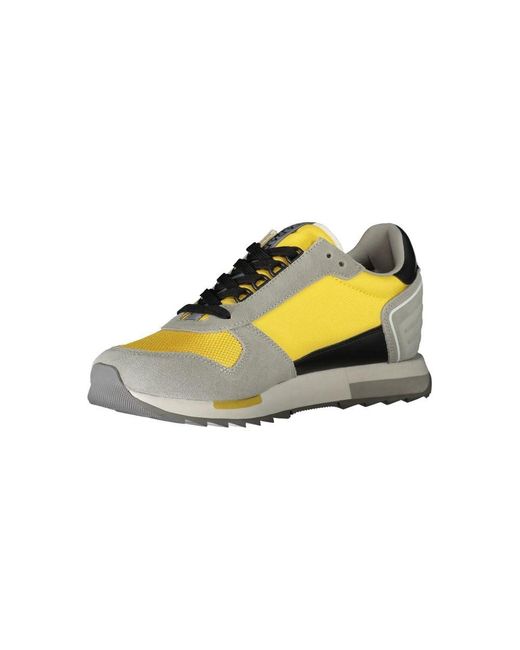 Napapijri Sneakers Yellow/grey S4virtus02/nym Sports Shoes In Fabric Yellow Grey Sole 3 Cm for men