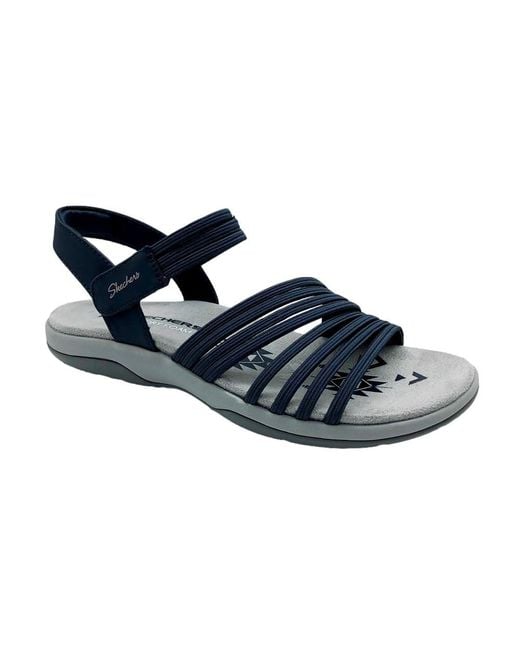 Skechers Reggae Slim-coffee Hardloopschoenen Voor in het Blue