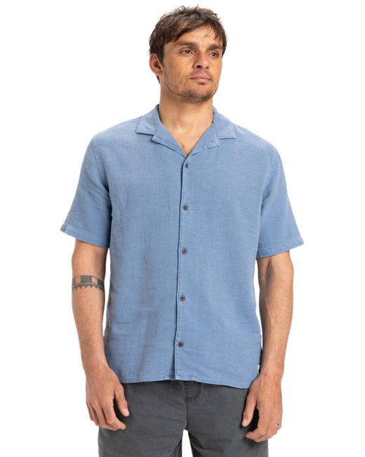 Quiksilver Short Sleeves Shirt for - Hemd mit kurzen Ärmeln - Männer - XL in Blue für Herren
