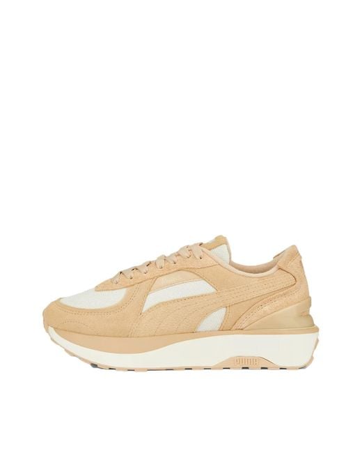 PUMA Natural Womens Cruise Rider First Sense Lace Up Turnschuhe Schuhe Casual - Beige, Marshmallow/Light Sand, 37.5 EU