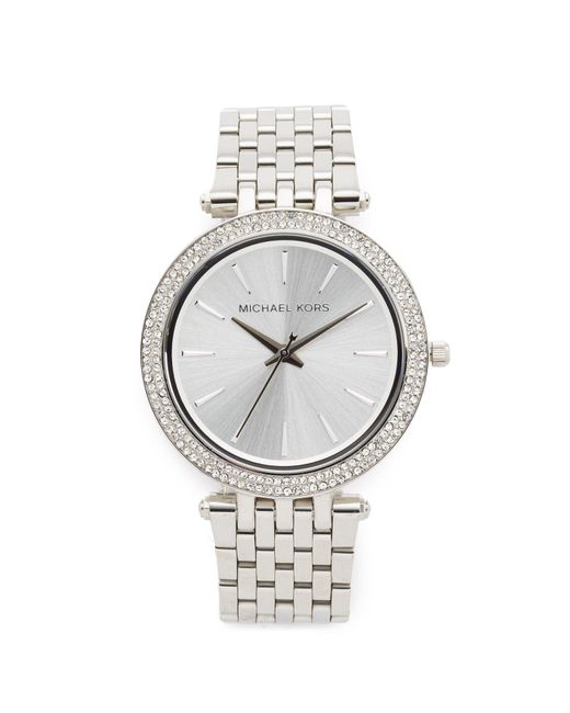 Darci Orologio al quarzo analogico con cinturino in acciaio inossidabile tono argento da donna MK3190 di Michael Kors in Gray
