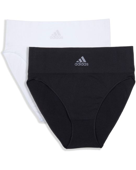 Adidas Black Hi-leg Seamless Brief Panties