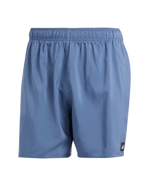 Adidas Solid CLX Length Swim Shorts Badehose in Blue für Herren