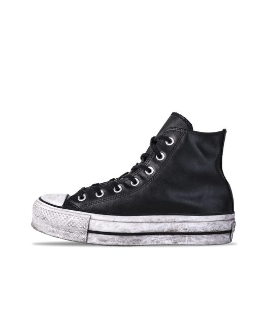 Chuck Taylor All Star Lift Leather LTD Sneaker Converse en coloris Black