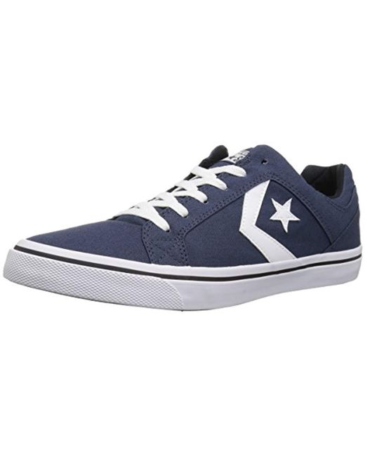 distrito canvas low trainers