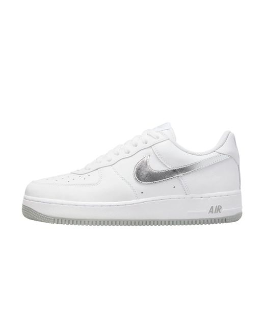 Air Force 1 '07 Low Color of The Month White Metallic Silver DZ6755-100 Size 44 Nike pour homme