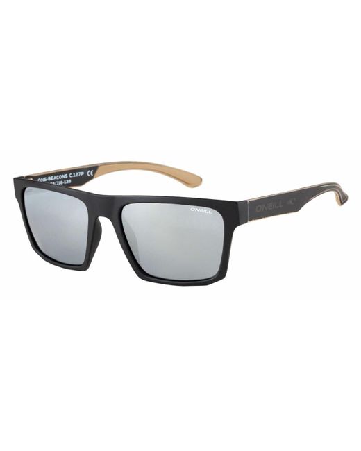 O'neill Sportswear Ons Beacons2.0 Sunglasses 127p Matte Black/smoke With Silver Flash for men