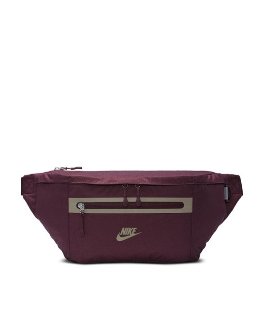 Nike Purple Dn2556-681 Nk Elmntl Prm Waistpack Sports Pouch Adult Night Maroon/night Maroon/khaki Size Misc