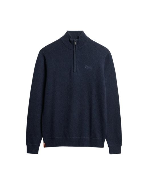 Pull en Maille Essential Knit Henley s Superdry pour homme en coloris Blue