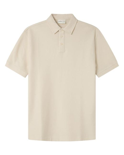 Twill Structure SS Polo. 100% BCI Cotton Springfield de hombre de color White