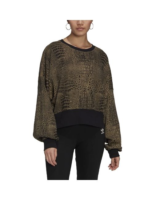 Sweater Maglia Lunga di Adidas in Brown