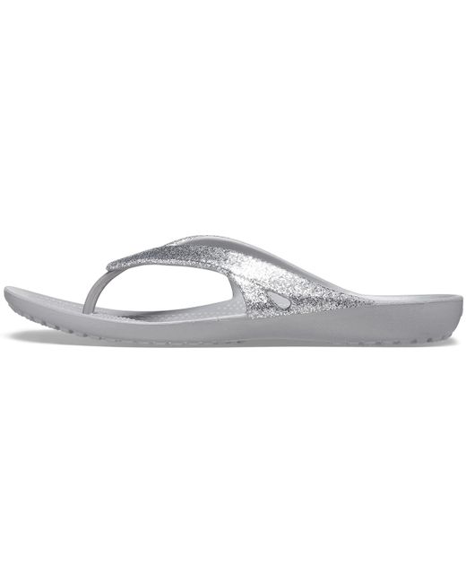 Crocs™ Kadee Ii Glitter Flip W Clog Silver in Metallic Lyst UK