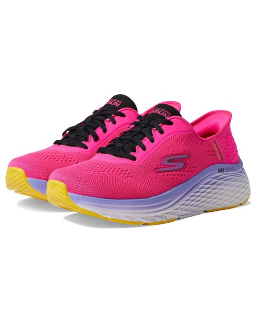 Skechers Pink Max Cushioning Elite 2.0 Solace Hands Free Slip-Ins (Raspberry) Shoes