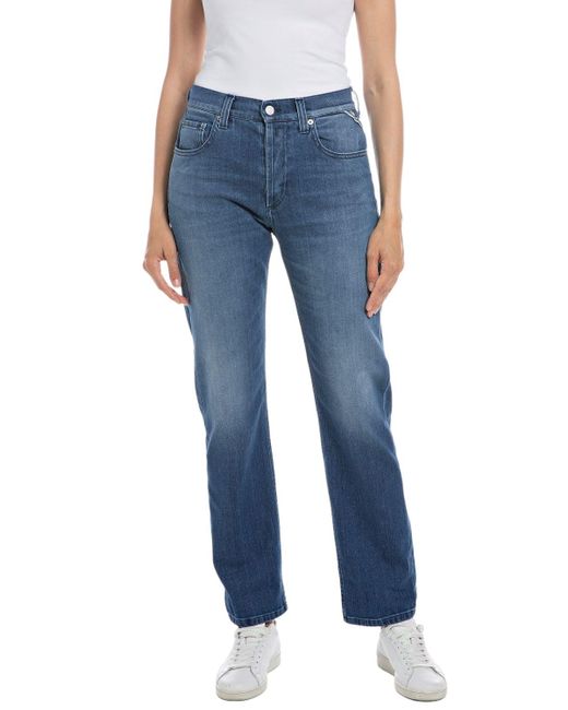Maijke Straight Jeans di Replay in Blue